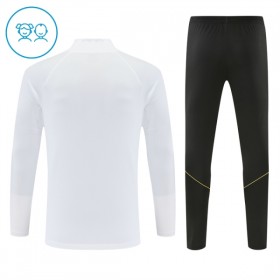 Barn Barcelona Trainings Sweatshirt Kvarts-Dragkedja 2026-27 Vit