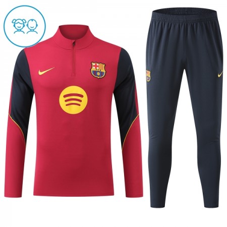 Barn FC Barcelona Trainings Sweatshirt Kvarts-Dragkedja 2026-27 Röd Barn FC Barcelona Trainings Sweatshirt Kvarts-Dragkedja 2026-27 Röd