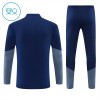 Barn FC Bayern München Trainings Sweatshirt Kvarts-Dragkedja 2026-27 Blå