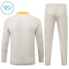 Barn FC Bayern München Trainings Sweatshirt Kvarts-Dragkedja 2026-27 Vit