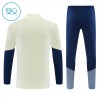 Barn FC Bayern München Trainings Sweatshirt Kvarts-Dragkedja 2026-27 Vit