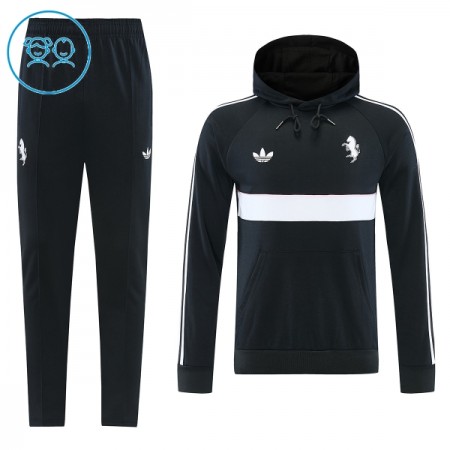 Barn Juventus Hoodie Trainings Sweatshirt 2026-27 Svart