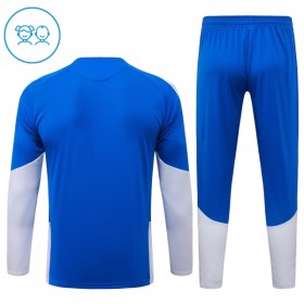 Barn Juventus Trainings Sweatshirt Kvarts-Dragkedja 2026-27 Blå