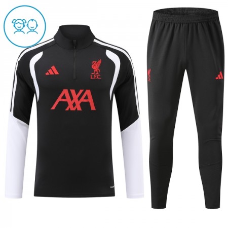 Barn Liverpool Trainings Sweatshirt Kvarts-Dragkedja 2026-27 Svart Barn Liverpool Trainings Sweatshirt Kvarts-Dragkedja 2026-27 Svart