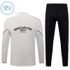 Barn Manchester City Trainings Sweatshirt Kvarts-Dragkedja 2026-27 Grå