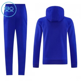 Barn Manchester United Hoodie Trainings Sweatshirt 2026-27 Blå