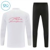 Barn Paris Saint-Germain Trainings Sweatshirt Kvarts-Dragkedja 2026-27 Vit