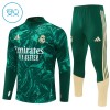 Barn Real Madrid Trainings Sweatshirt Kvarts-Dragkedja 2026-27 Grön Barn Real Madrid Trainings Sweatshirt Kvarts-Dragkedja 2026-27 Grön