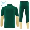 Barn Real Madrid Trainings Sweatshirt Kvarts-Dragkedja 2026-27 Grön