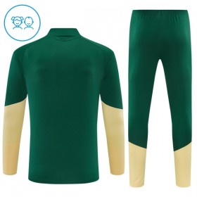 Barn Real Madrid Trainings Sweatshirt Kvarts-Dragkedja 2026-27 Grön