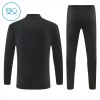 Barn Real Madrid Trainings Sweatshirt Kvarts-Dragkedja 2026-27 Svart