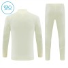 Barn Real Madrid Trainings Sweatshirt Kvarts-Dragkedja 2026-27 Vit