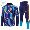 Barn Spanien Trainings Sweatshirt Kvarts-Dragkedja 2026-27 Blå Barn Spanien Trainings Sweatshirt Kvarts-Dragkedja 2026-27 Blå