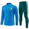 Brasilien Trainings Sweatshirt Kvarts-Dragkedja 2026-27 Blå Brasilien Trainings Sweatshirt Kvarts-Dragkedja 2026-27 Blå