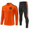 Nederländerna Trainings Sweatshirt Kvarts-Dragkedja 2026-27 Orange