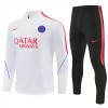 Paris Saint-Germain Trainings Sweatshirt Kvarts-Dragkedja 2026-27 Vit Paris Saint-Germain Trainings Sweatshirt Kvarts-Dragkedja 2026-27 Vit