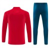 Portugal Trainings Sweatshirt Kvarts-Dragkedja 2026-27 Röd
