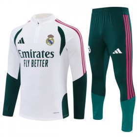 Real Madrid Trainings Sweatshirt Kvarts-Dragkedja 2026-27 Vit