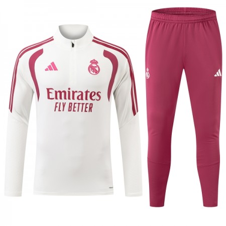 Real Madrid Trainings Sweatshirt Kvarts-Dragkedja 2026-27 Vit Real Madrid Trainings Sweatshirt Kvarts-Dragkedja 2026-27 Vit