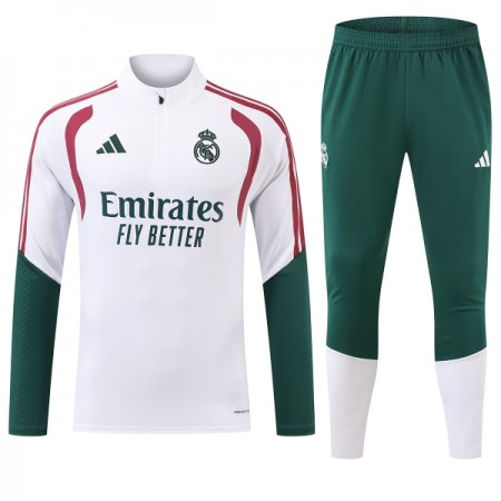 Real Madrid Trainings Sweatshirt Kvarts-Dragkedja 2026-27 Vit Real Madrid Trainings Sweatshirt Kvarts-Dragkedja 2026-27 Vit