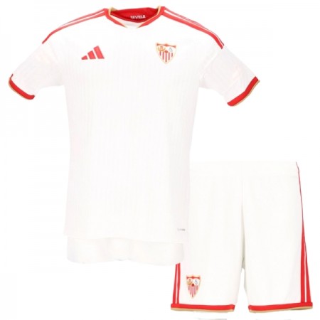 Sevilla FC Matchtröjor Barn Hemma Fotbollströja 2026-27 Sevilla FC Matchtröjor Barn Hemma Fotbollströja 2026-27