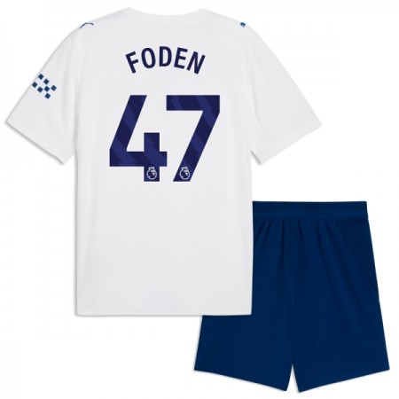 Manchester City Foden 47 Matchtröjor Barn Tredje Fotbollströja 2026-27 Manchester City Foden 47 Matchtröjor Barn Tredje Fotbollströja 2026-27